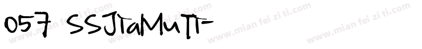 057 SSJiaMuTi字体转换
